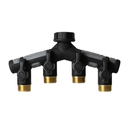 Thrifco Plumbing Metal Manifold with Shut-offs, 58970 8429970